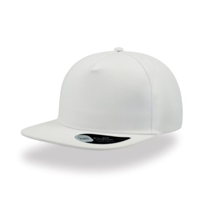 Cappello Atlantis Snap five visiera piatta personalizzato stampato ricamato alterego hip pop bianco
