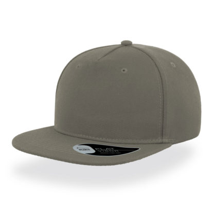 Cappello Atlantis Snap five visiera piatta personalizzato stampato ricamato alterego hip pop grigio