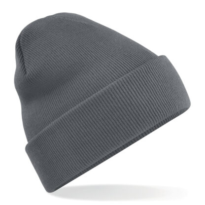 cappello in lana personalizzato con ricamo grigio